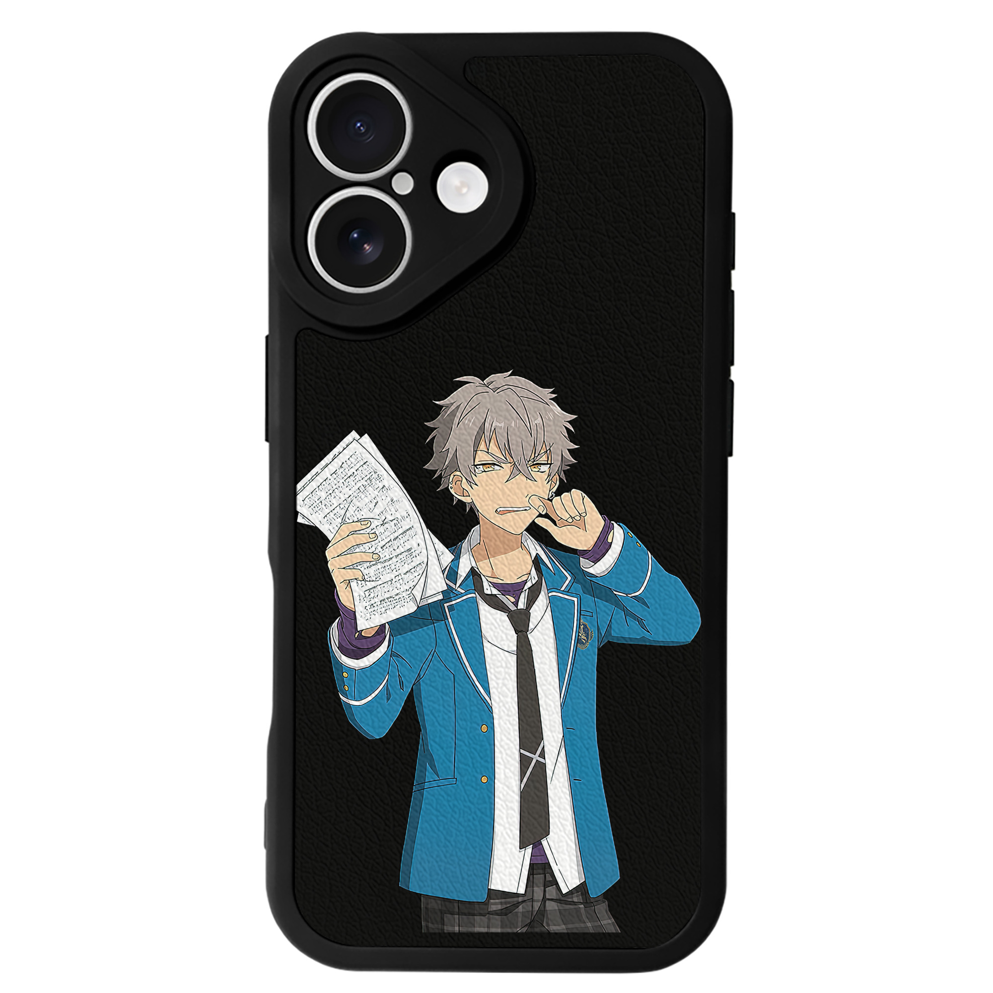 （画像用） あんさんぶるスターズ! Ensemble Stars 【iPhone 16シリーズ対応】シリコンスマホケース（レザー調） 材質：シリコン